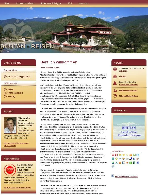 Neues Bhutan-Portal