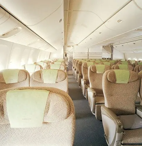 An Board von EVA AIR