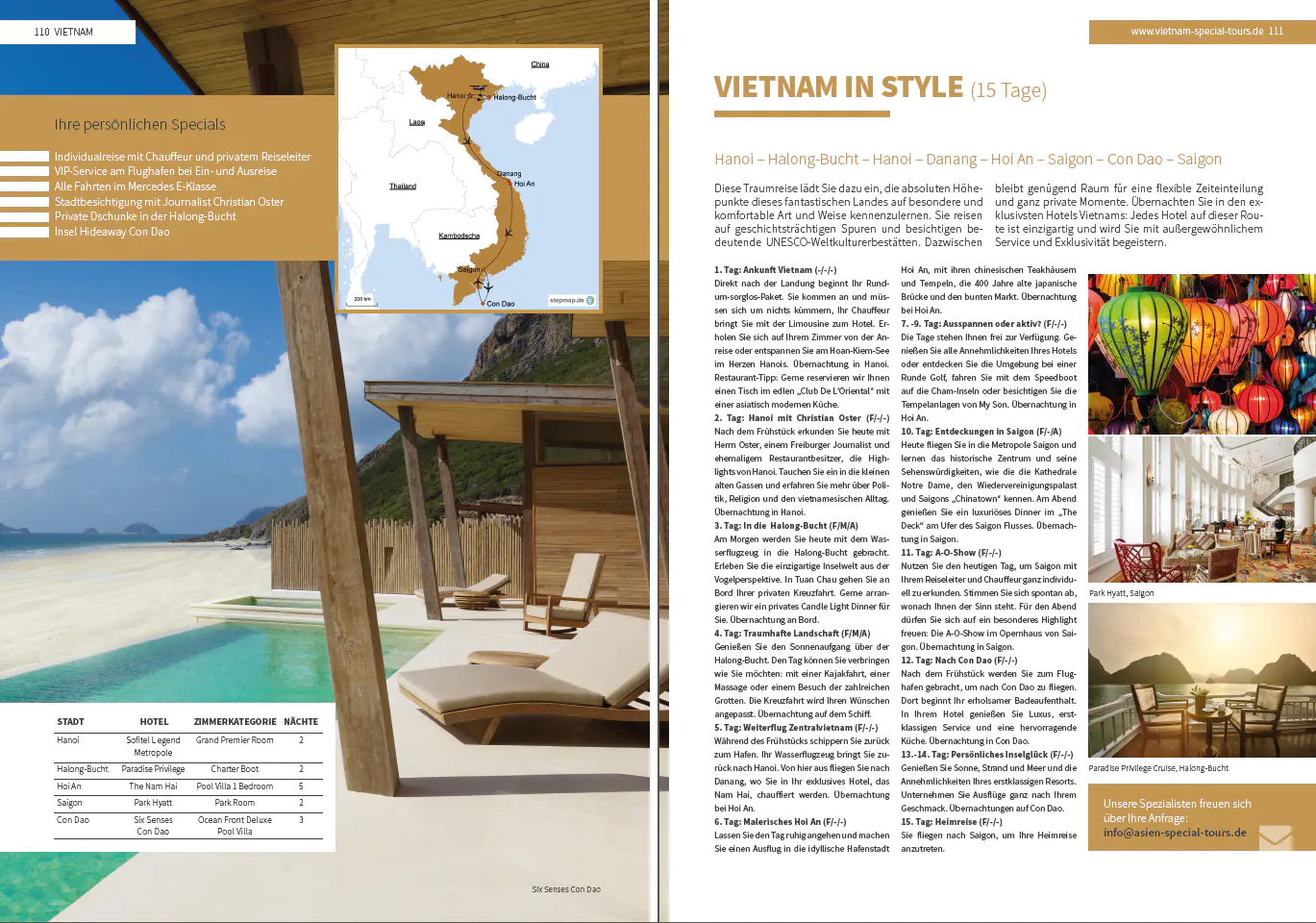 Asien Special ToursKatalog - Reise Vietnam in Style