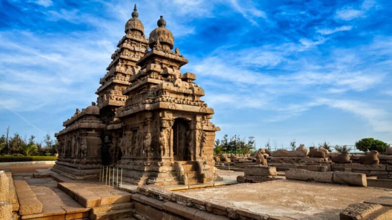 Indien Mamallapuram Kuestentempel