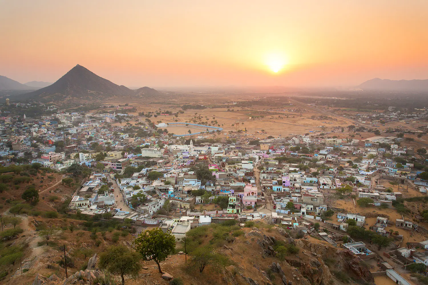 Sonnenuntergang-in-Pushkar