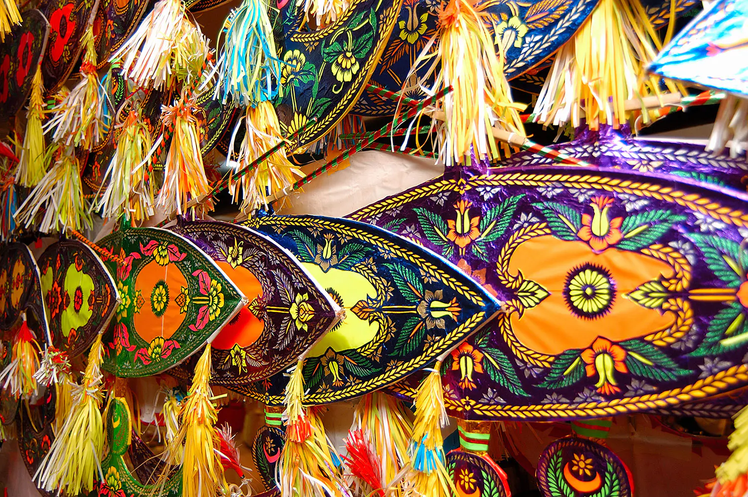 Traditionell-ost-malaysischer-Drachen-namens-Wau