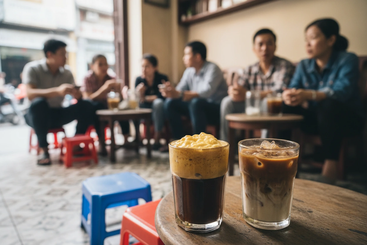 Traditionelle vietnamesische Kaffeespezialitäten